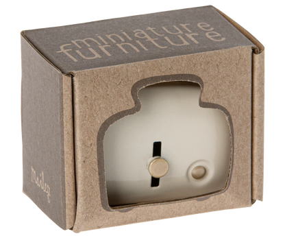 Miniature Toaster & Bread, Off-white