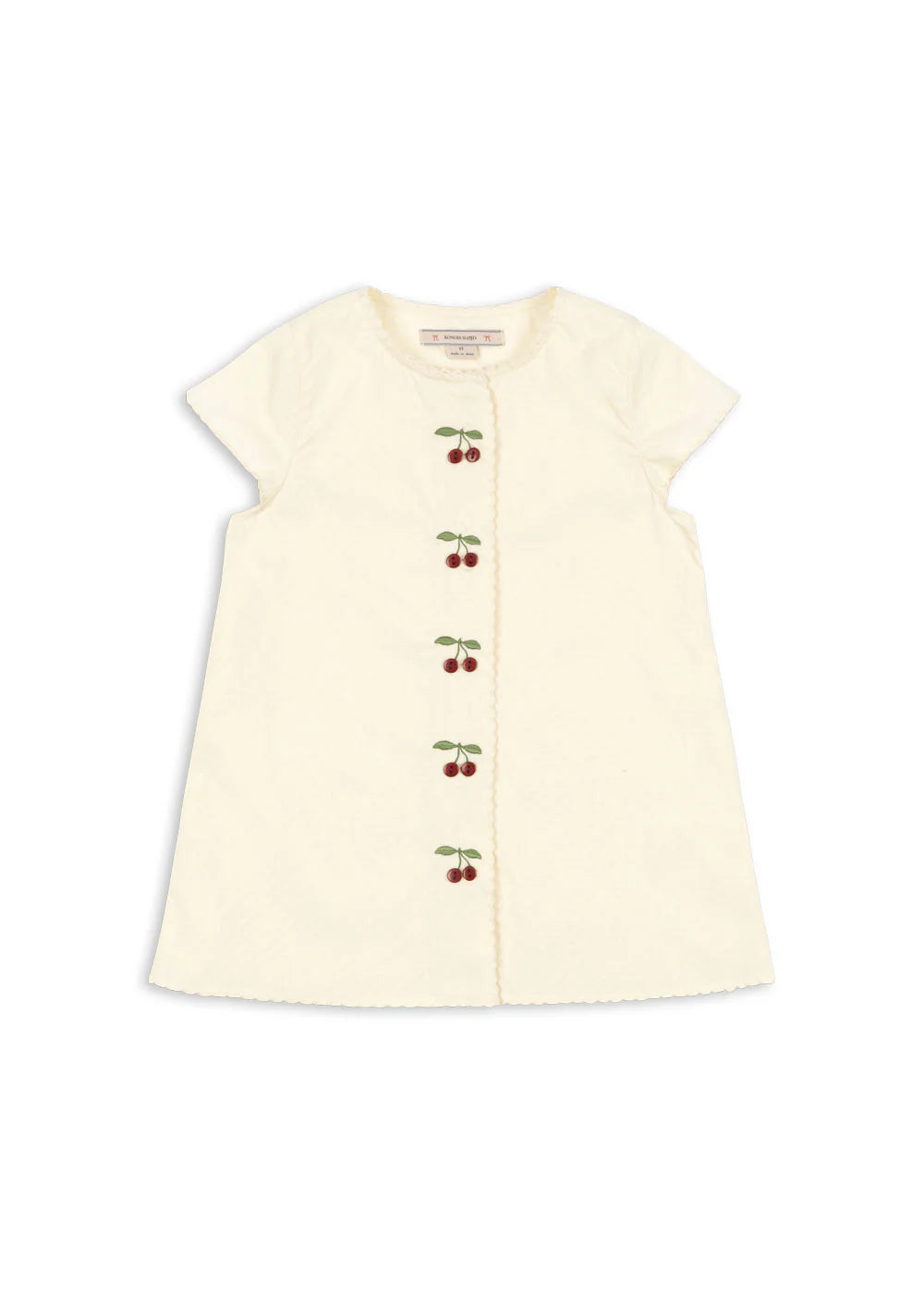 Evia Cherry Dress baby dress by Konges Sløjd, Scandinavian style toddler dress with cherry print