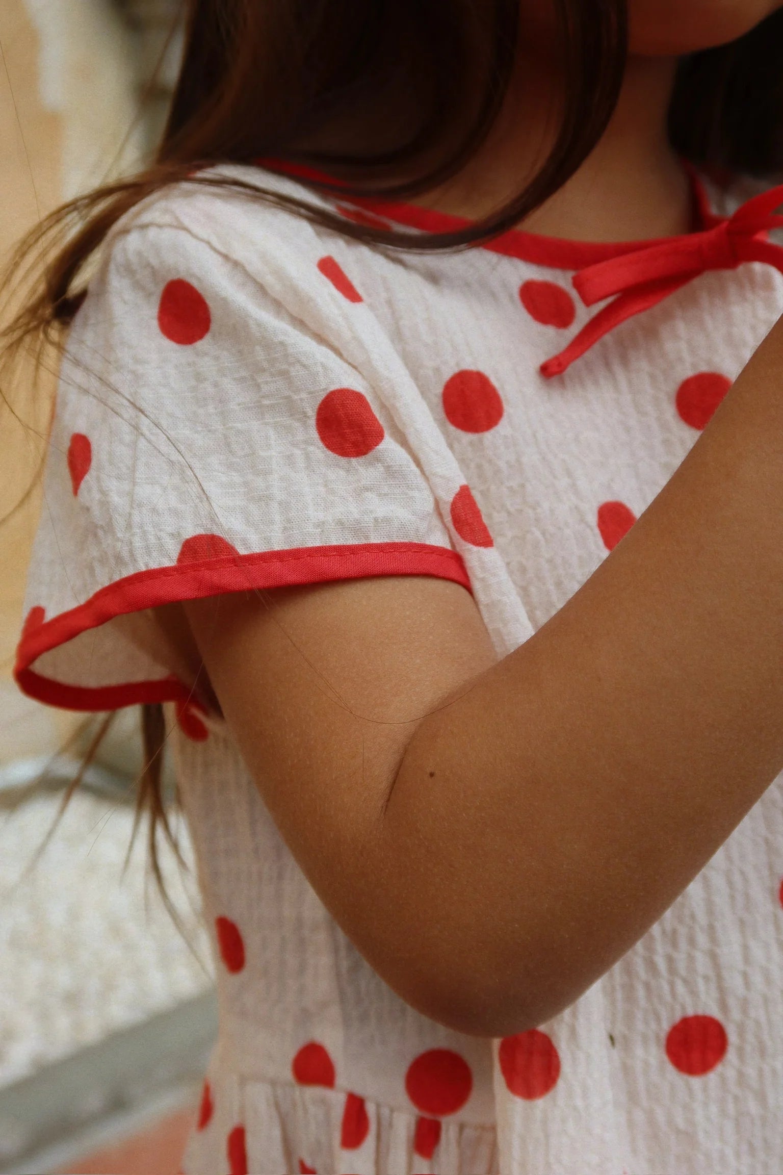 Toddler wearing Vivo Dress by Konges Sløjd, playful baby dress for everyday wear