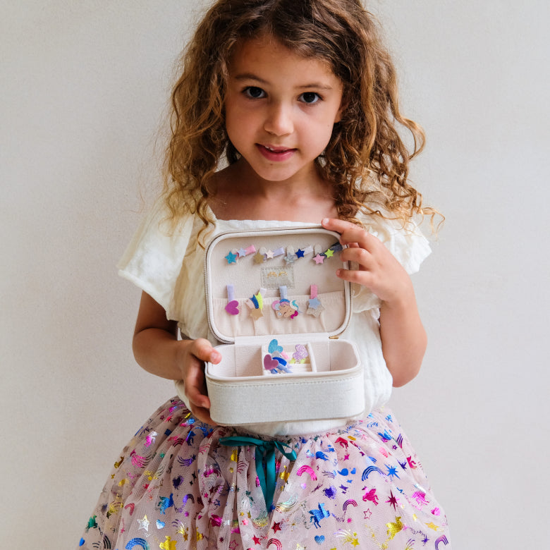Mimi & Lula gold velvet unicorn jewelry box for kids