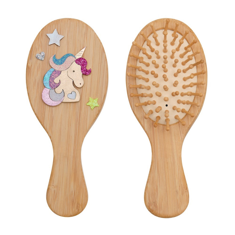 Magical Unicorn Brush – Mimi & Lula wooden kids hairbrush with unicorn motif