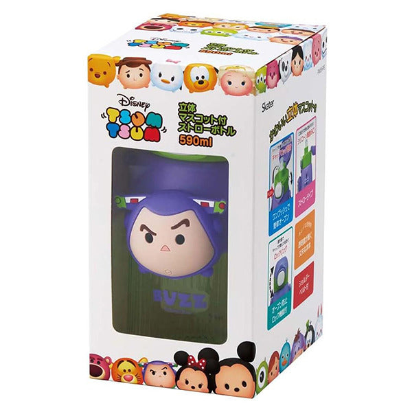 Disney Tsum Tsum Buzz Lightyear 3D Mascot Straw Bottle – 590ml