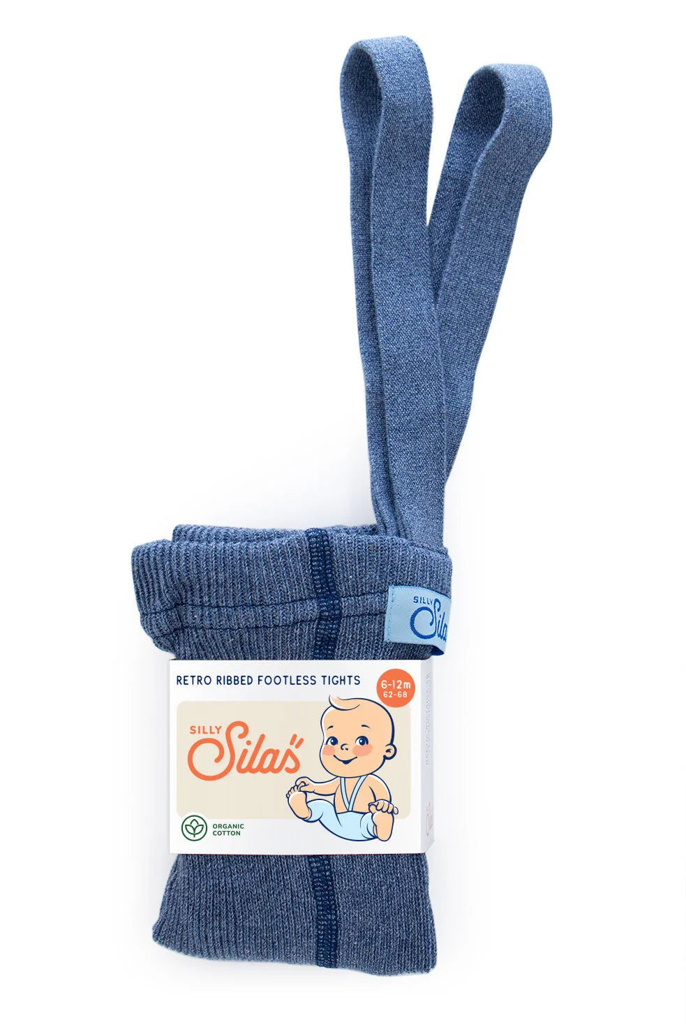 Silly Silas Footless Steel Blue Blend