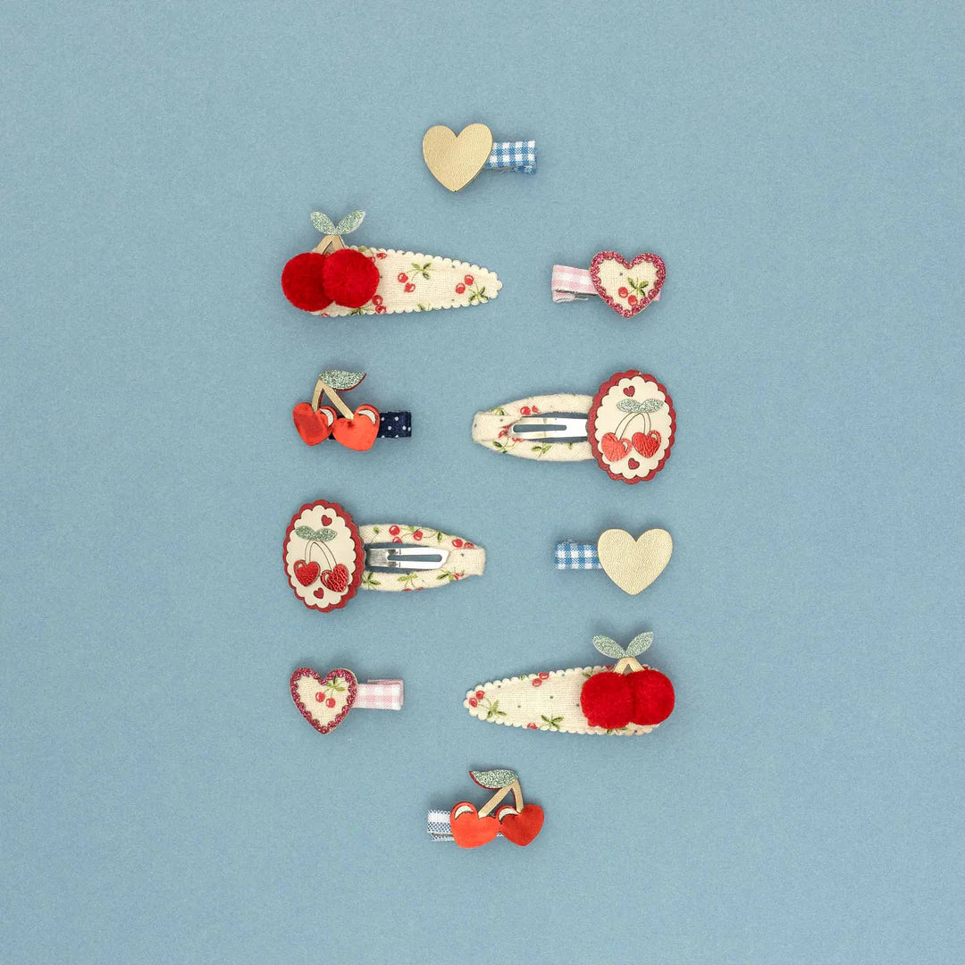 Red Cherries Mini Clips – Mimi & Lula
