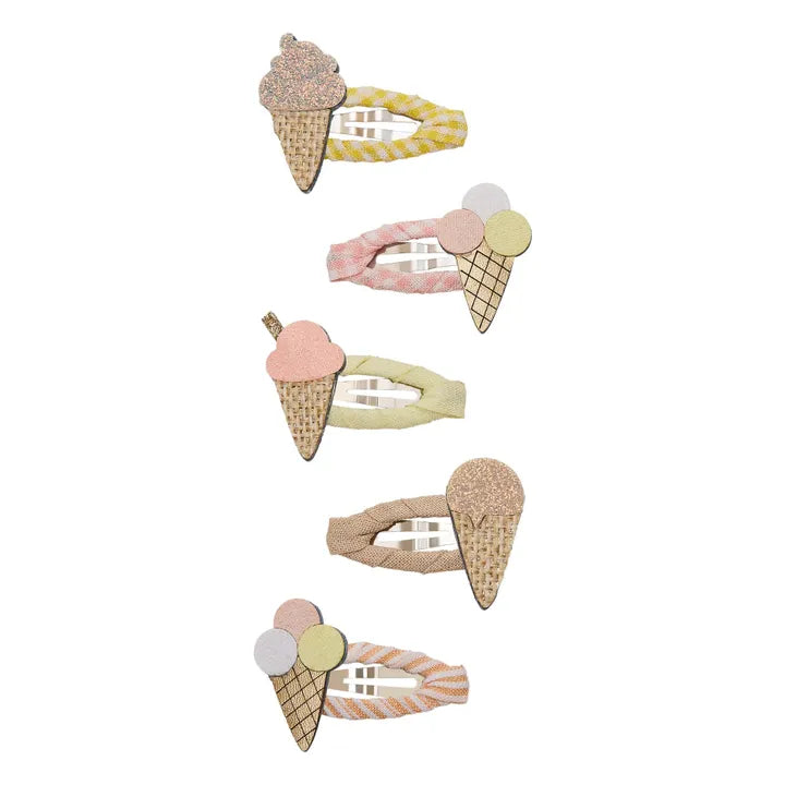 Mimi and Lula mini ice cream hair clips set for girls