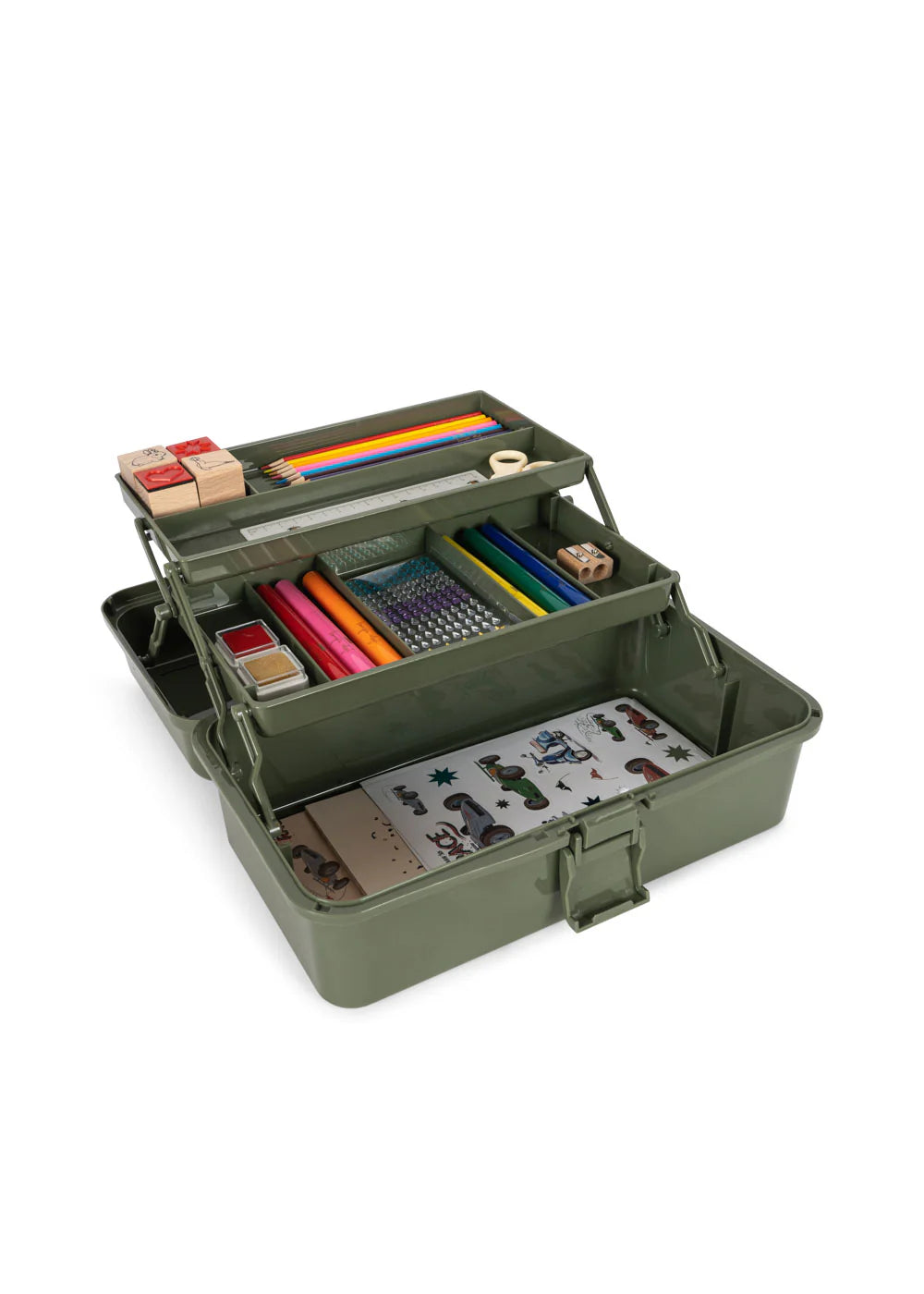 Konges Sløjd creative art caddy kids art kit with drawing supplies