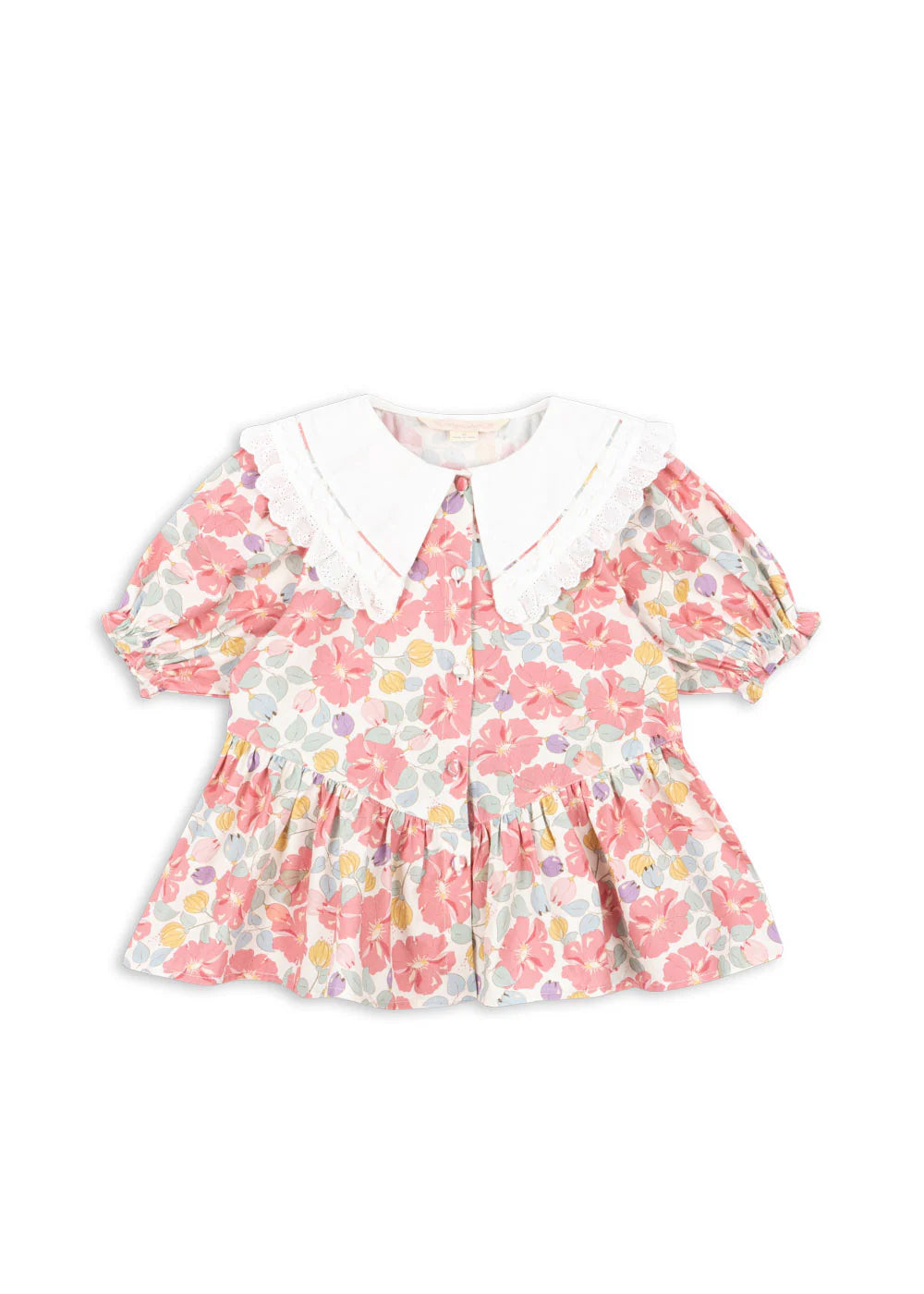 Konges Sløjd Coeur collar dress fleur anglaise floral kids dress