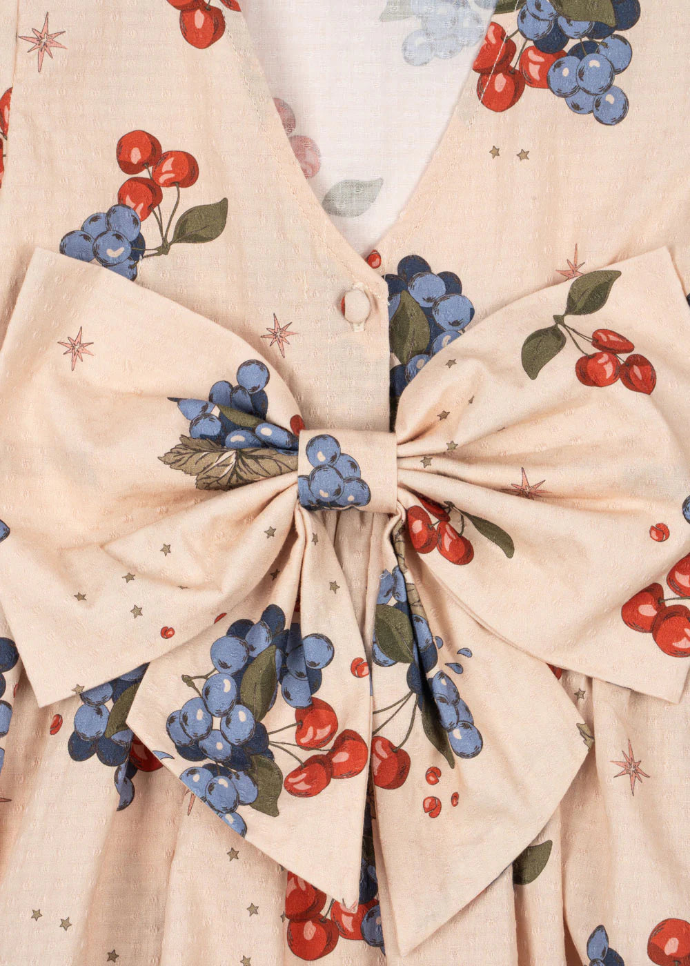 bow detail Konges Sløjd Avi dress organic cotton