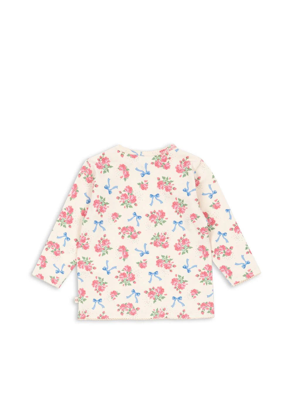floral print organic cotton Konges Sløjd blouse detail