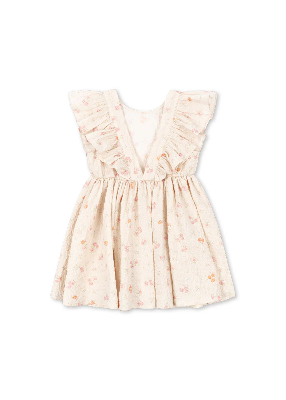 Elin Frill Dress gots — front view – Konges Sløjd