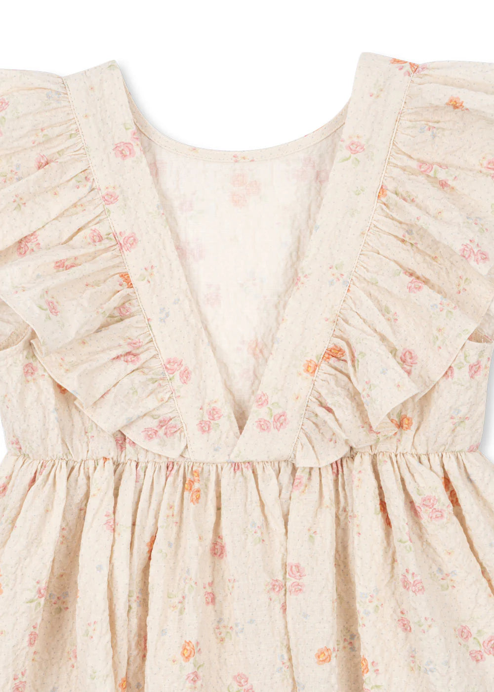 Elin Frill Dress gots — back view – Konges Sløjd