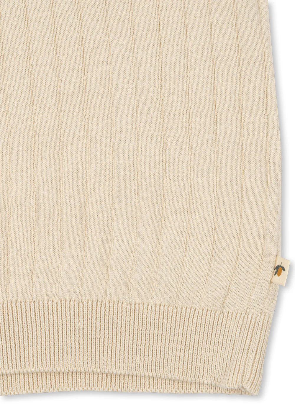 Mio Knit Polo gots — flat lay – Konges Sløjd