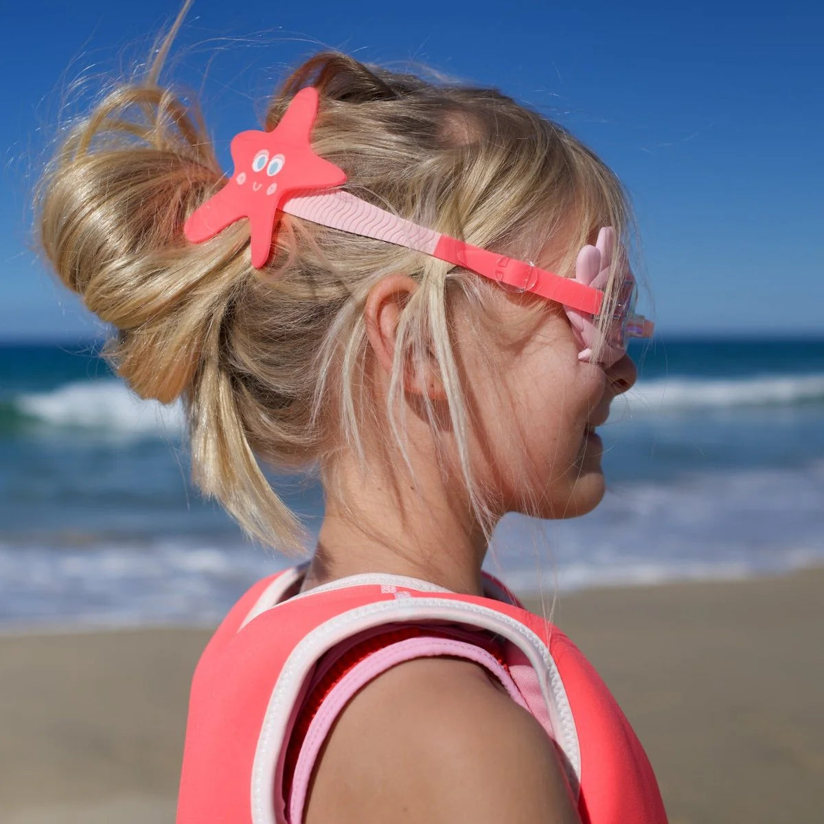 SWIMMING GOGGLES - MELODY THE MERMAID PINK