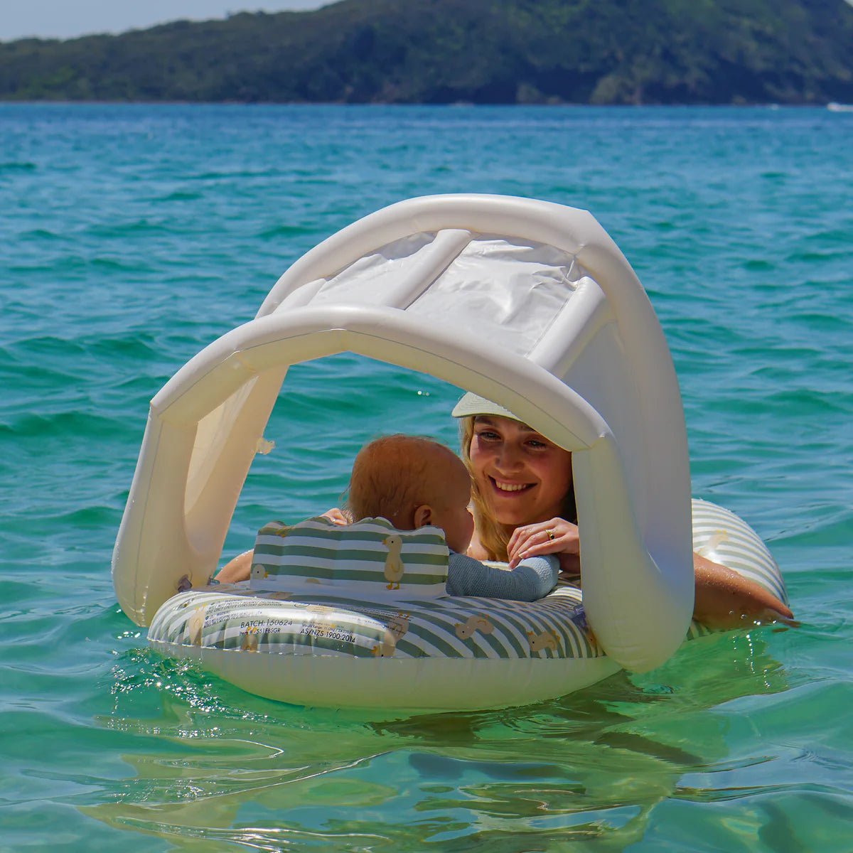 FLOAT TOGETHER BABY SEAT - DUCK SAGE STRIPE