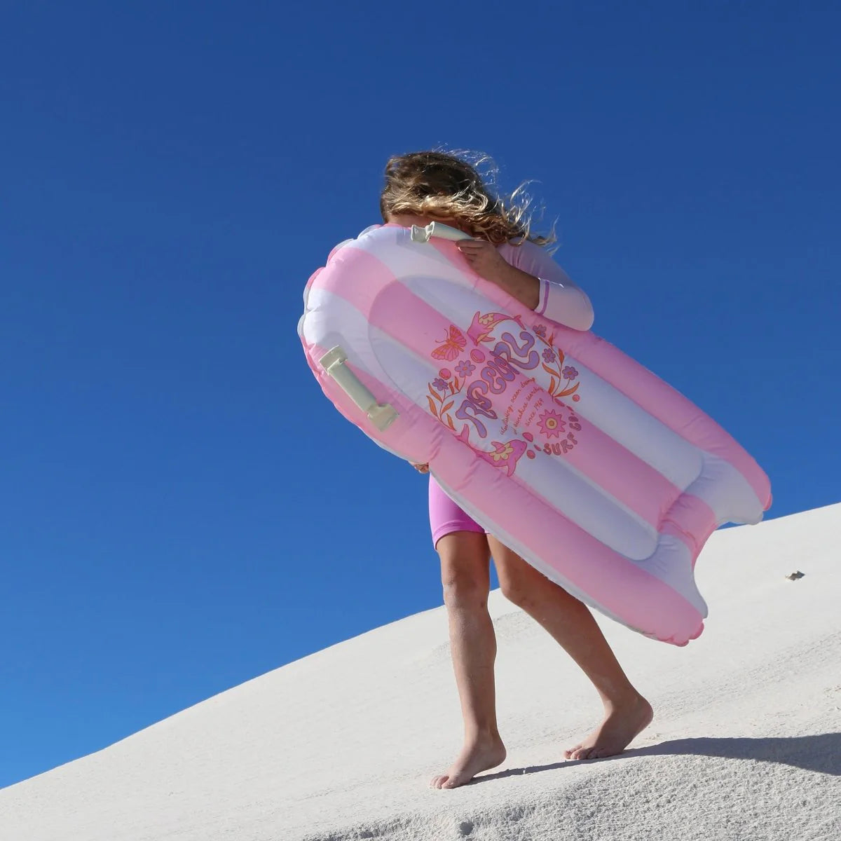KIDS SURF MAT - DOLPHIN SURF CO PINK STRIPE