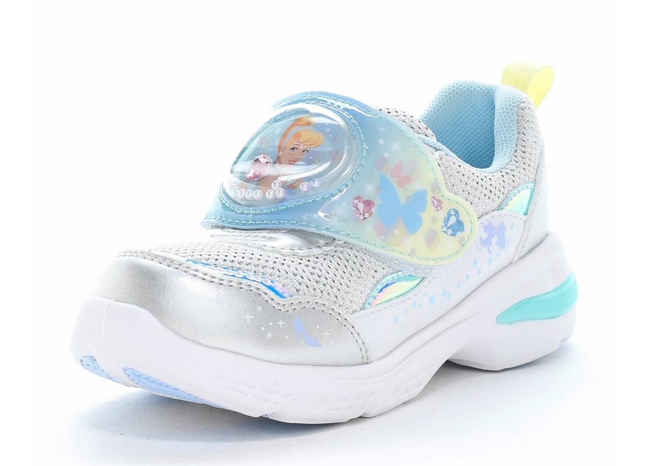 MoonStar Disney Cinderella Sparkle Kids Sneakers – White