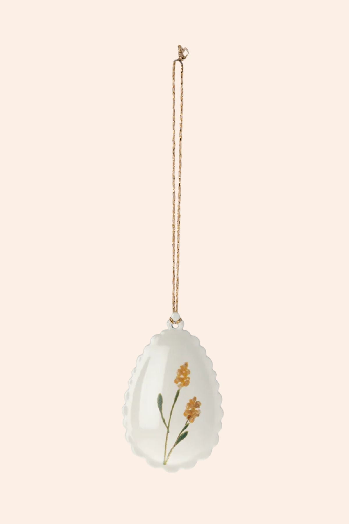 MAILEG - EASTER EGG ORNAMENT - 2 ASSORTED - YELLOW