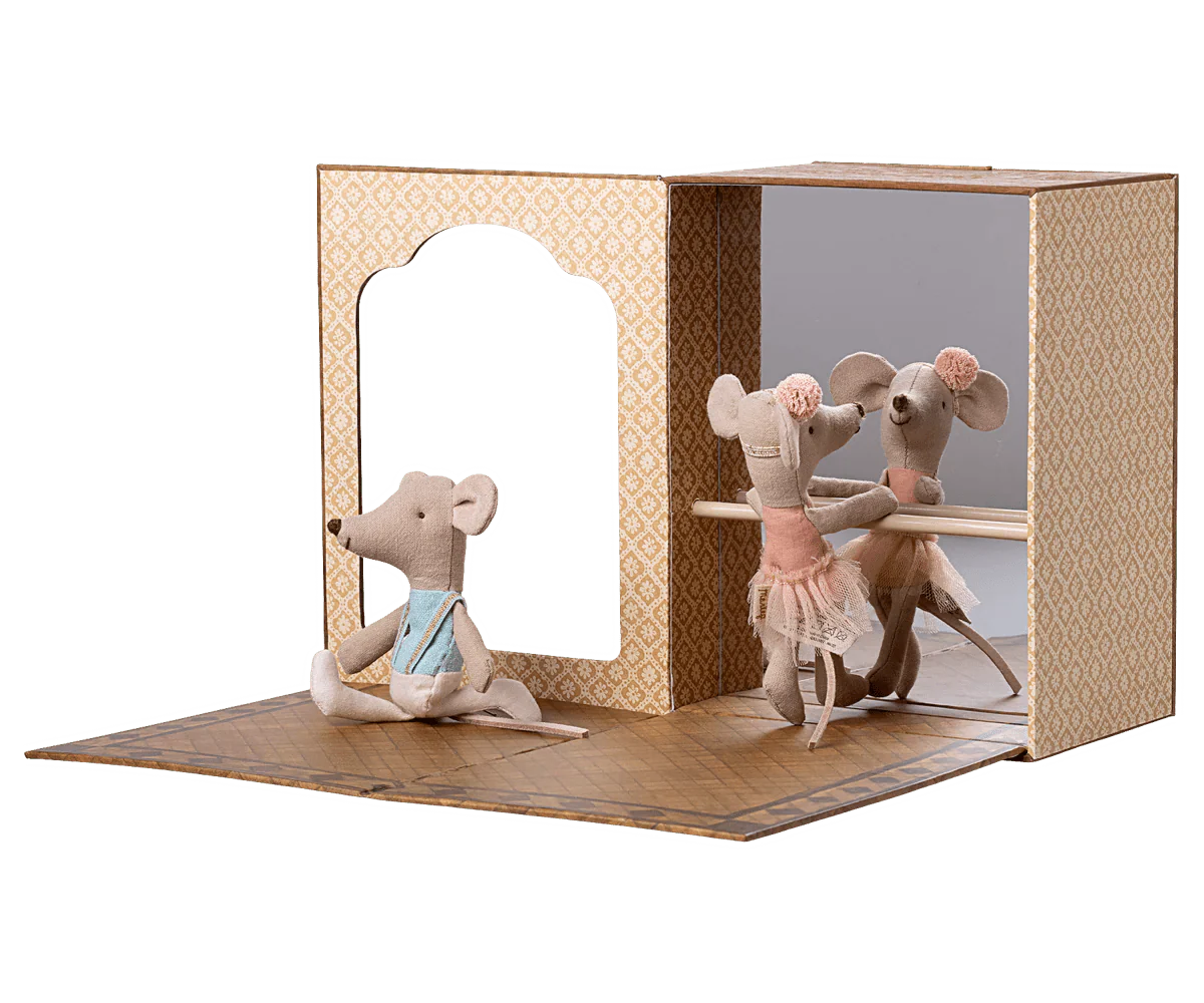 Ballet Mice in Dance Studio – Little Sister and Brother – Maileg