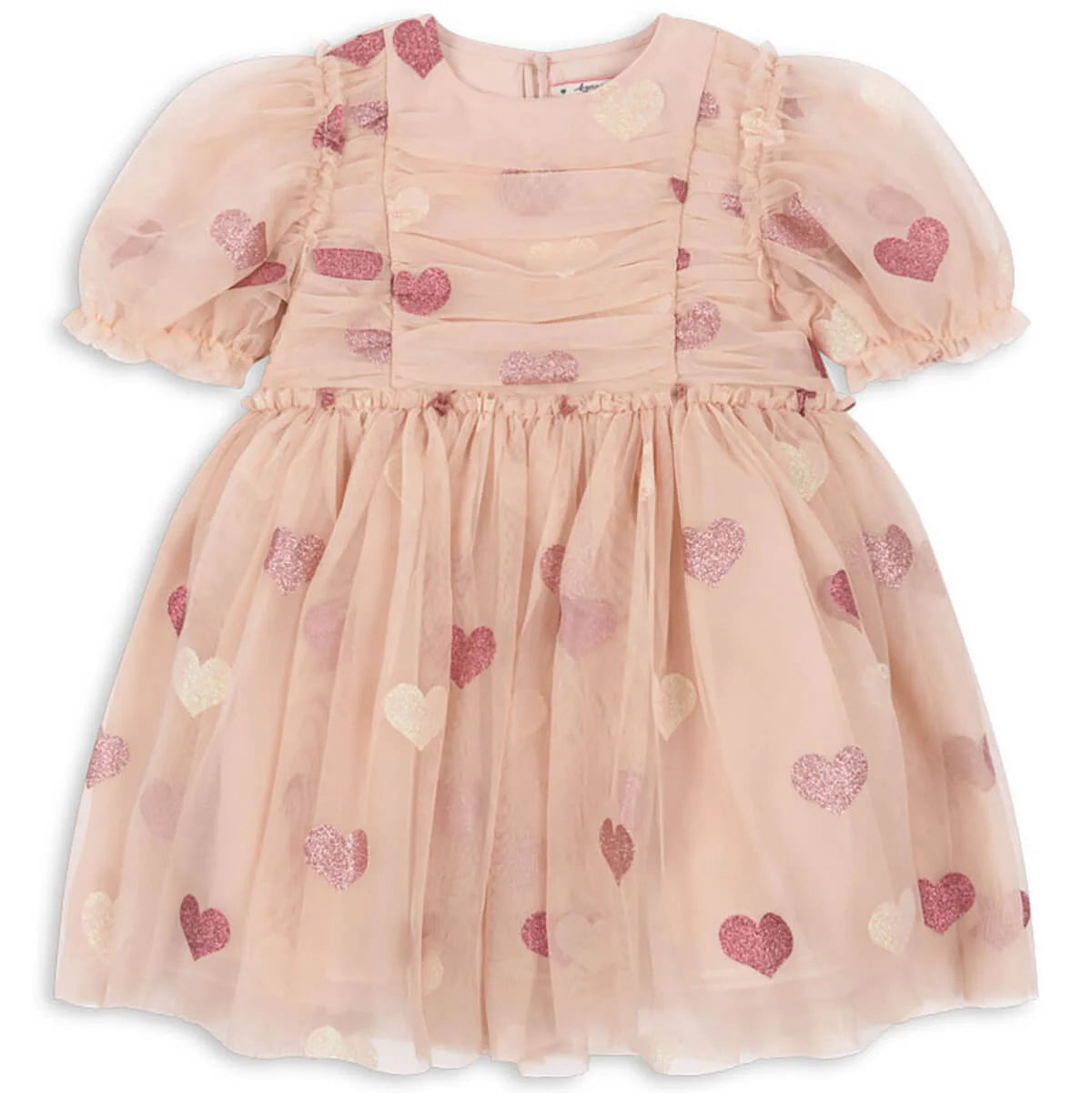 Tullie Dress in Heart Rose Glitter