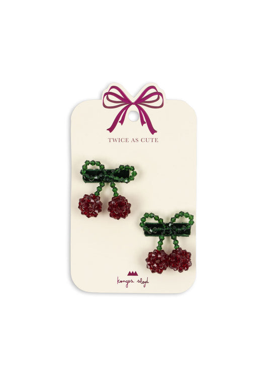 2 pack cherry hair clip