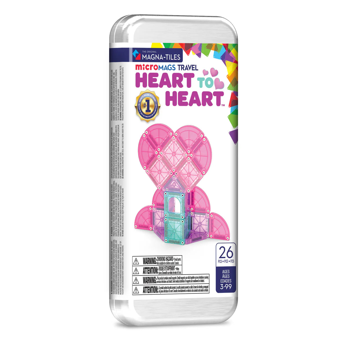 microMAGS Heart to Heart 26
Piece Travel Set