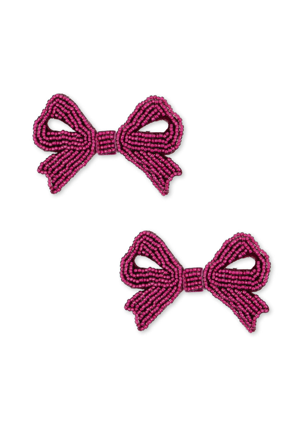 2 pack pearly bow hair clips