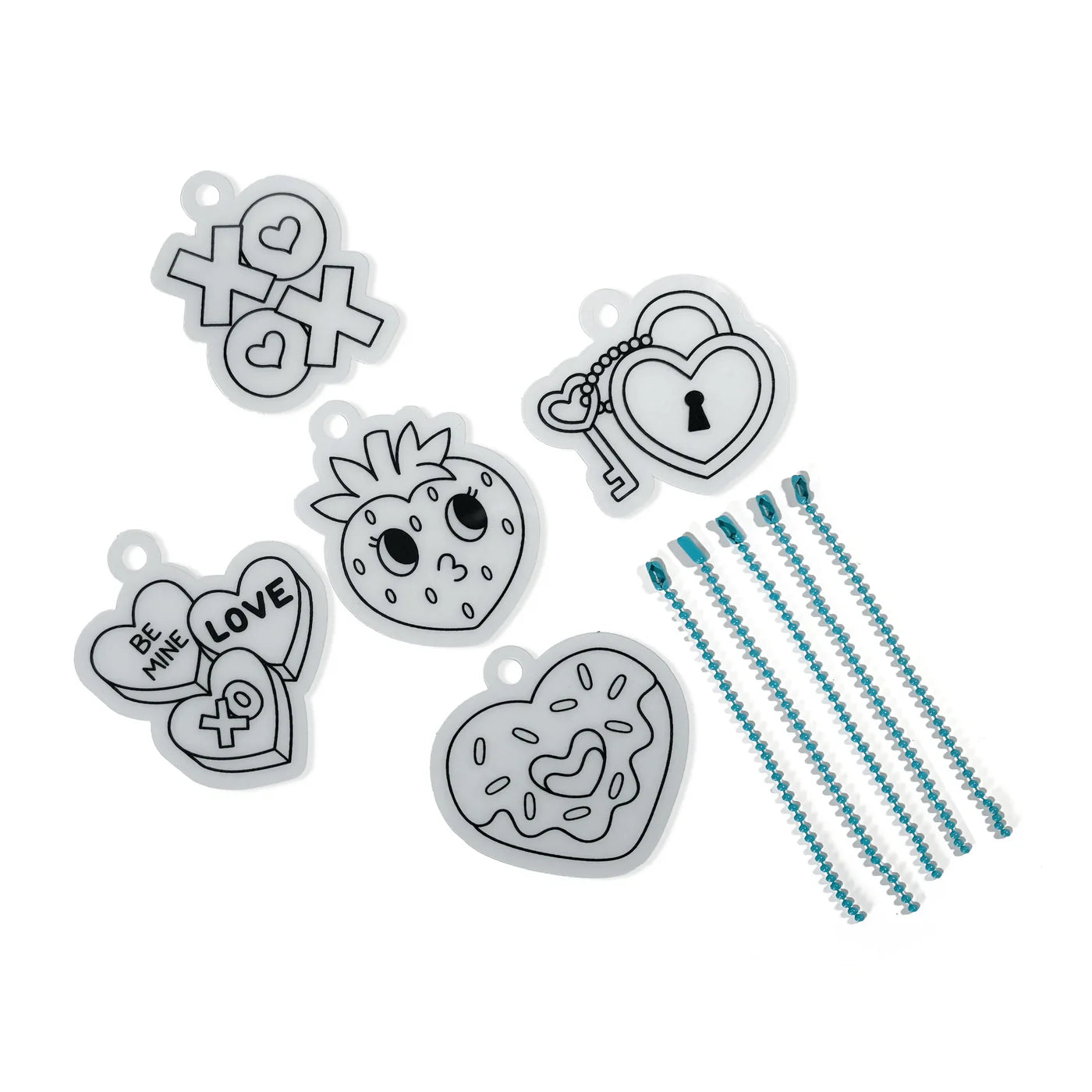Shrink-Its! Mini DIY Shrink Art Kit Hugs & Kisses – Ooly
