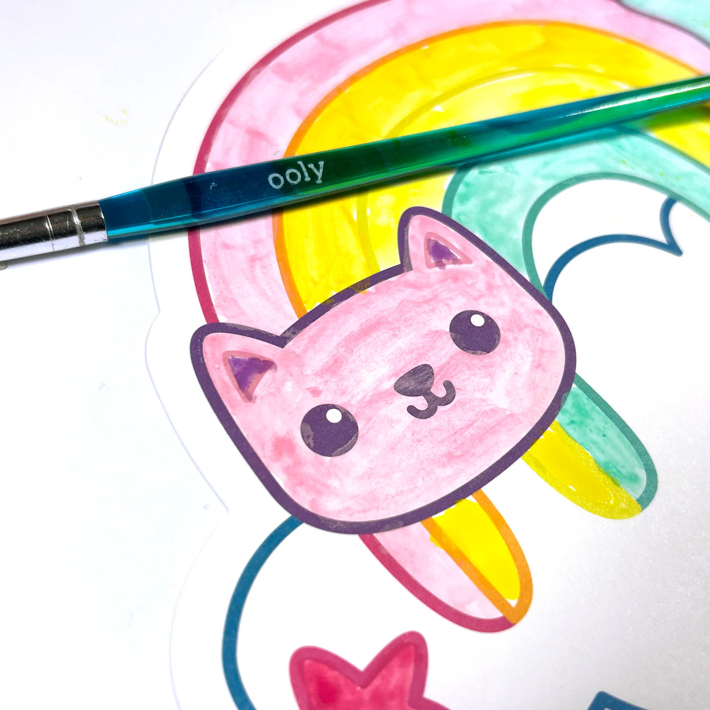 Playful Painters Easy Watercolor Painting Kit Rainbow Cuties – Ooly
