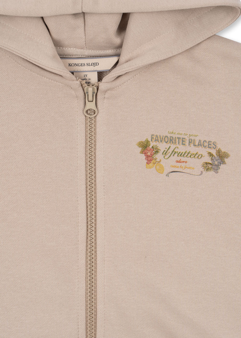 Lou Sweat Zip Hood – Konges Sløjd