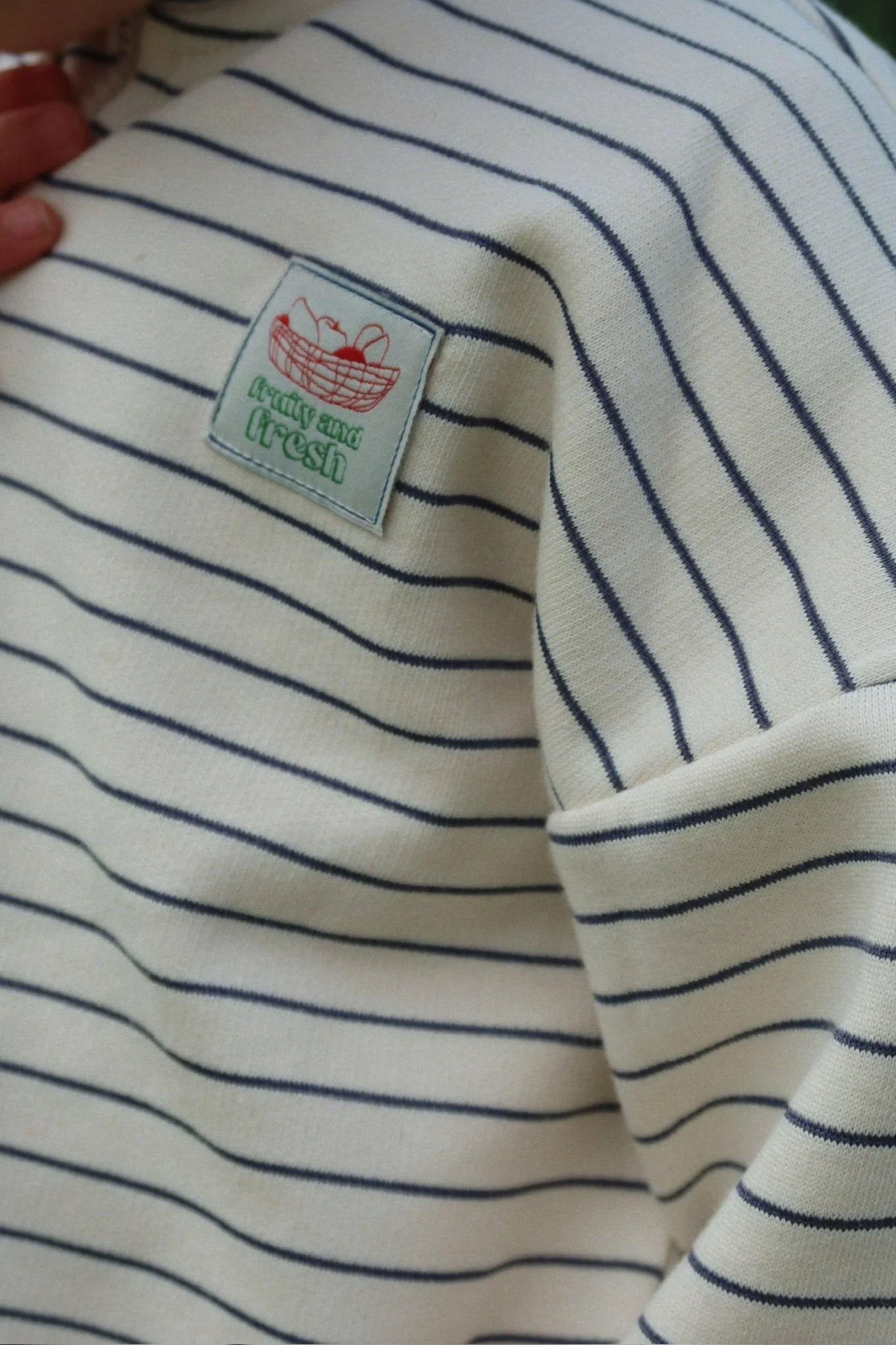 Lou Half Zip Sweatshirt Flintstone Stripe – Konges Sløjd