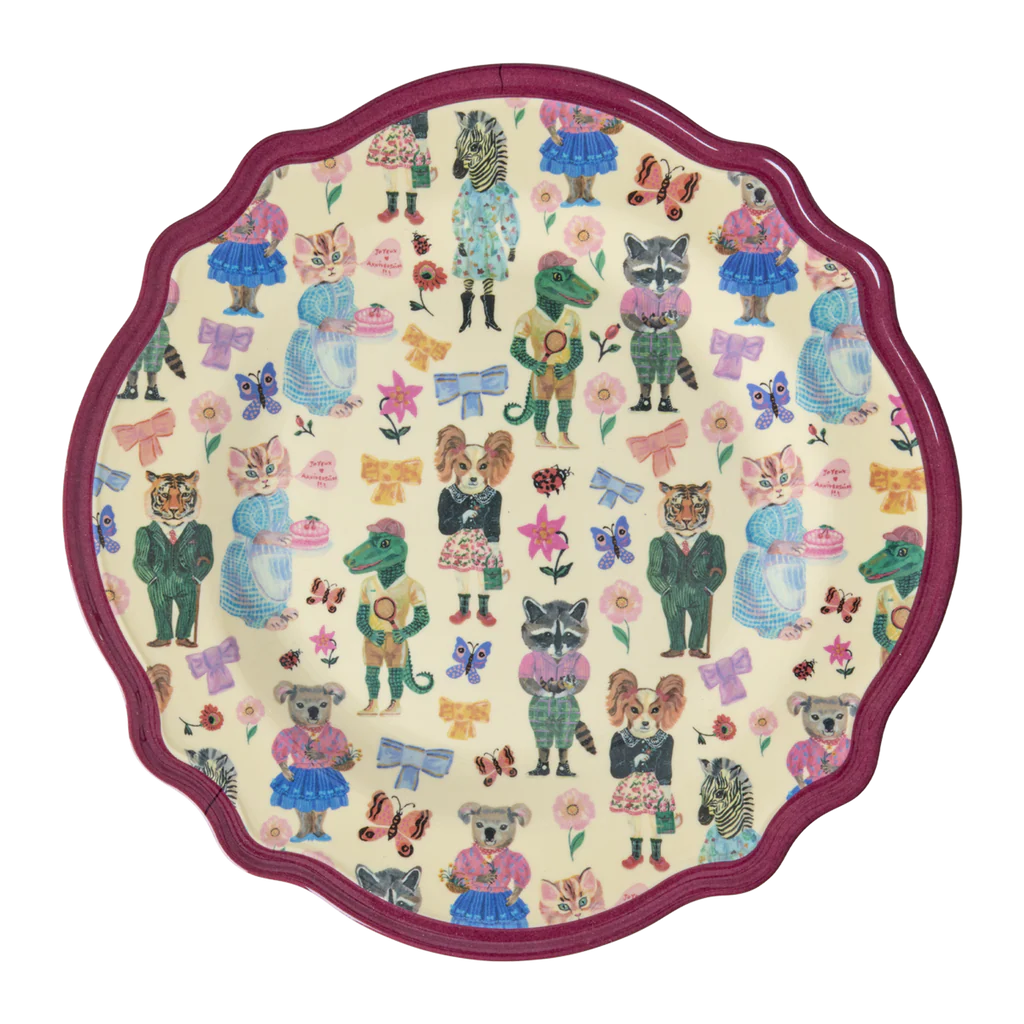 Vintage Dinner Plate - Bordeaux - Nathalie Lété Print