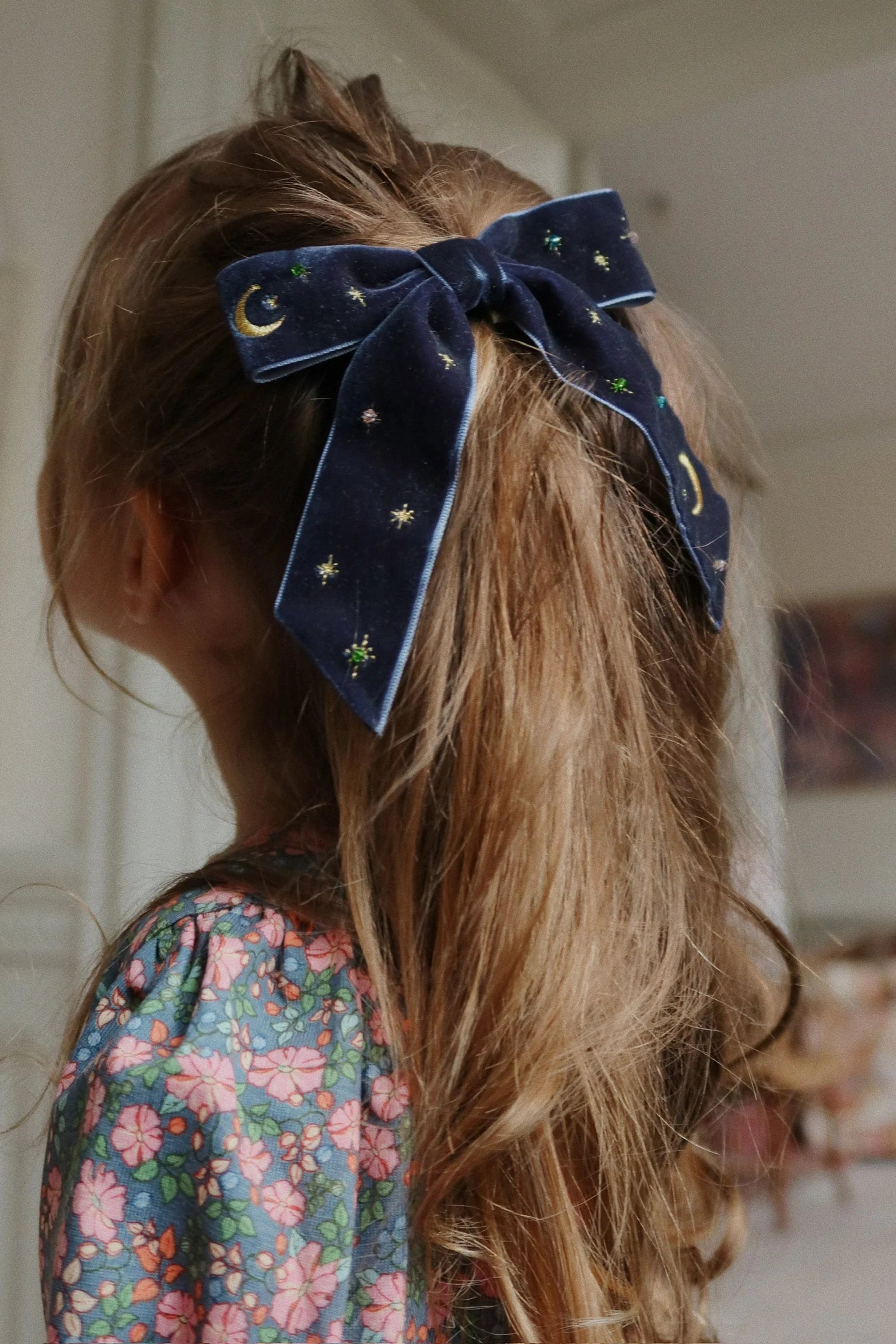 Velvet Bow Pearly Hair Clip – Konges Sløjd