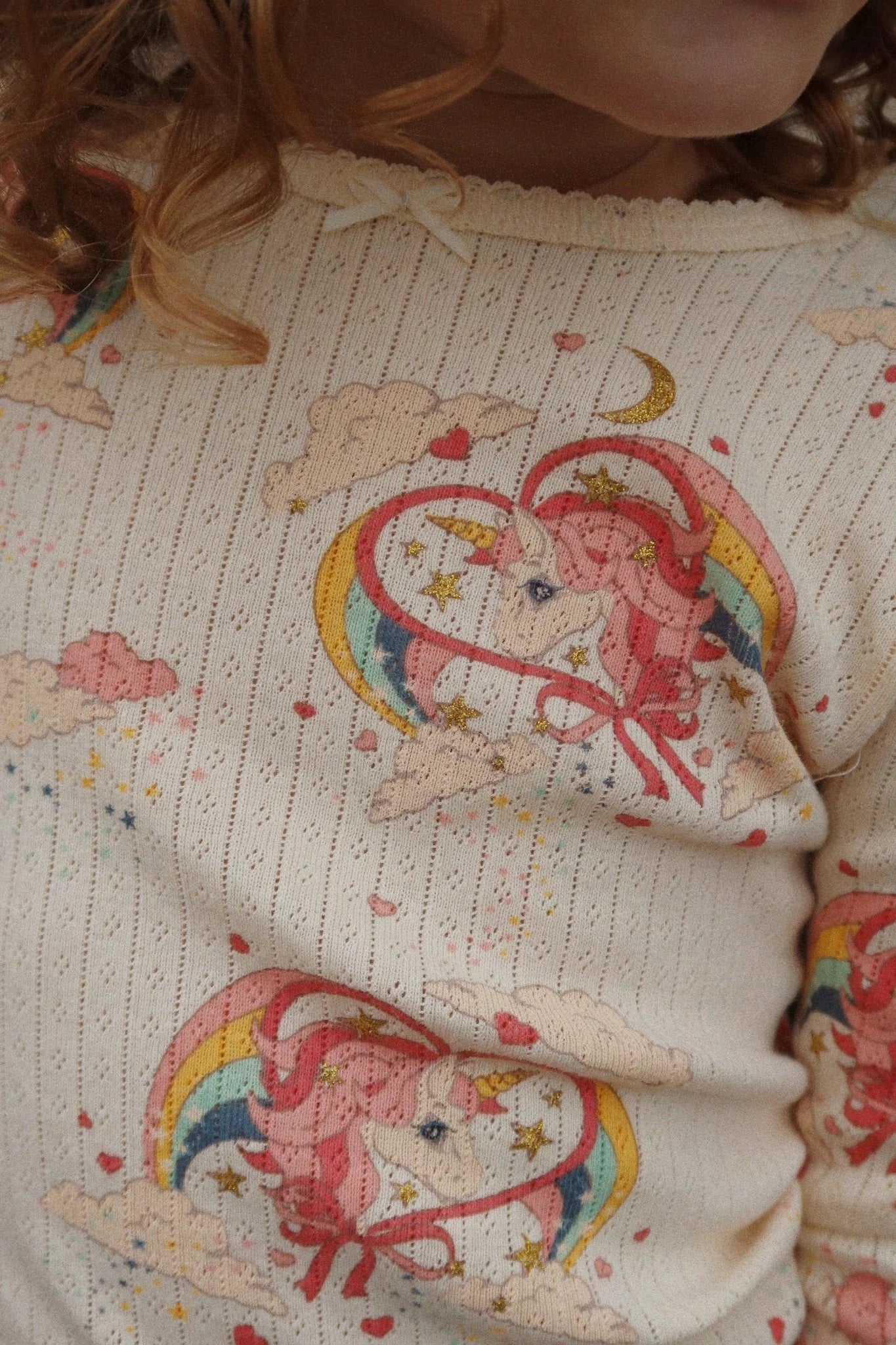 Minnie Glitter Blouse GOTS - Horn Stars