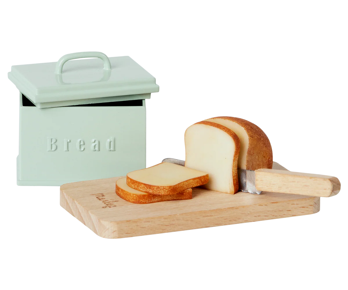 Bread Box w/ Utensils, Miniature