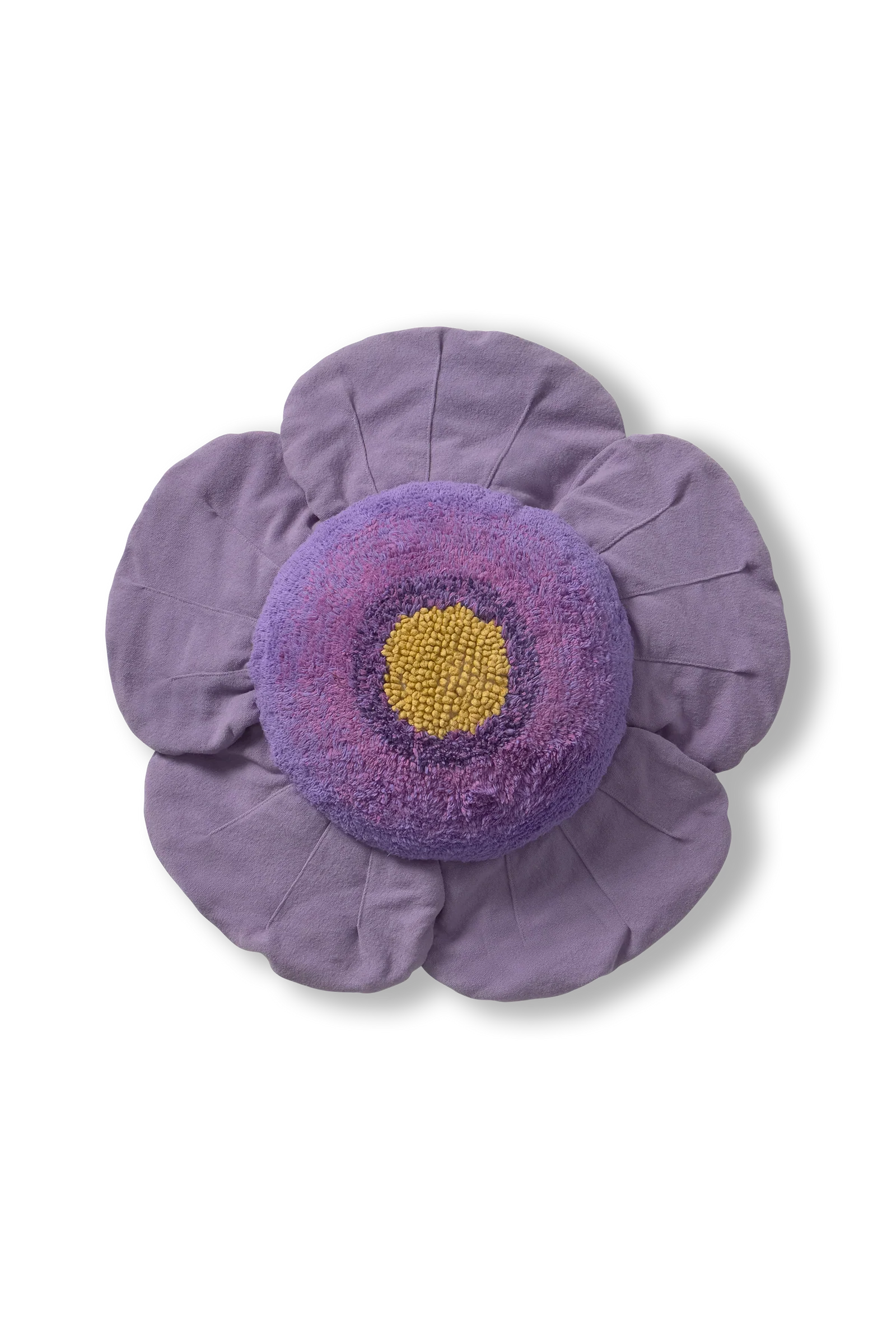 FLOOR CUSHION PURPLE POPPY