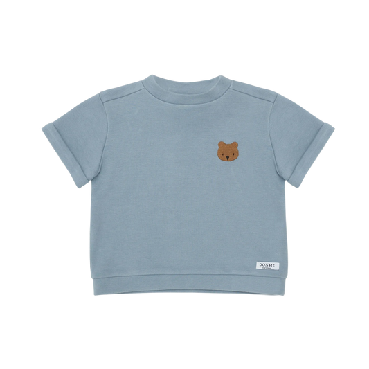 Jarne T-Shirt | Bear | Foggy Blue