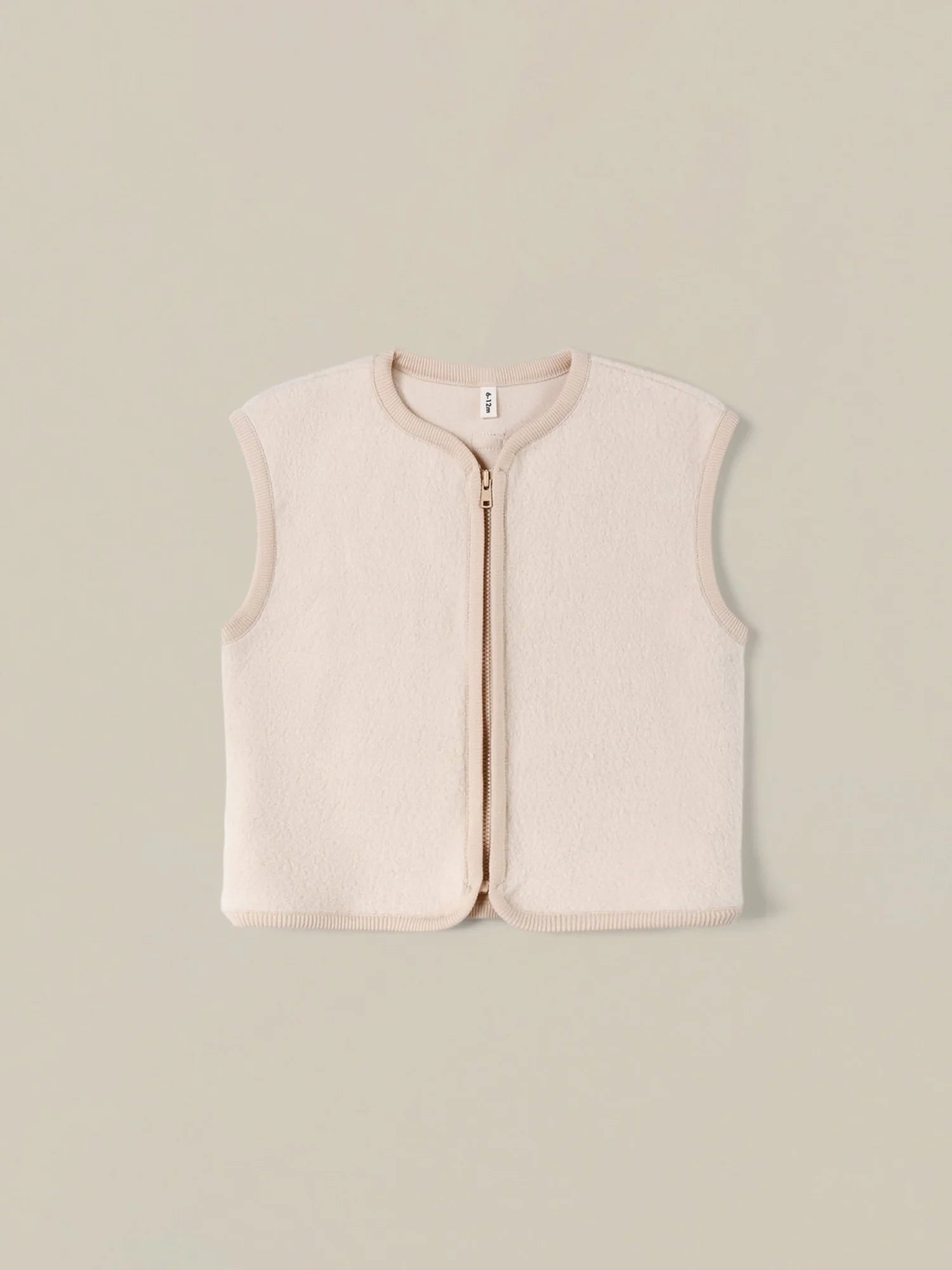 Organic Zoo Almond Fleece Vest