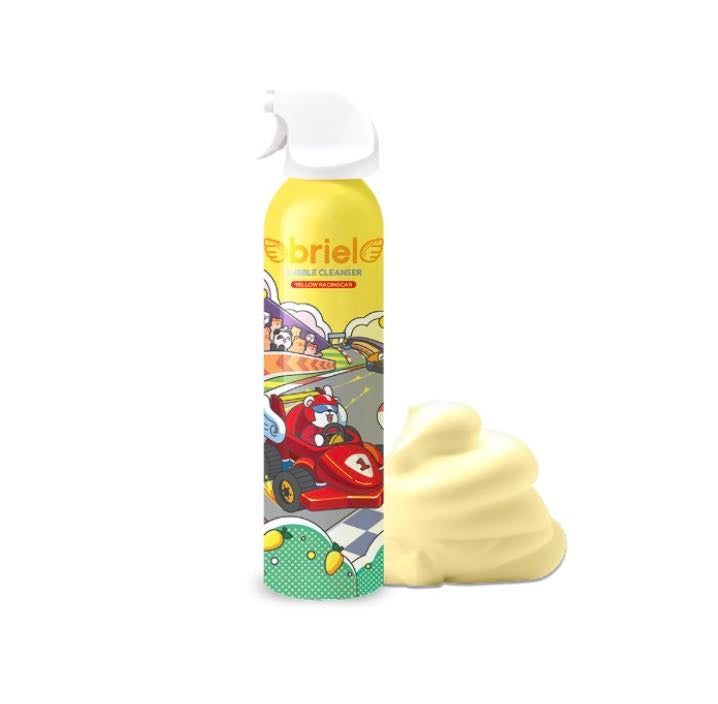 Yellow banana bubble cleaner