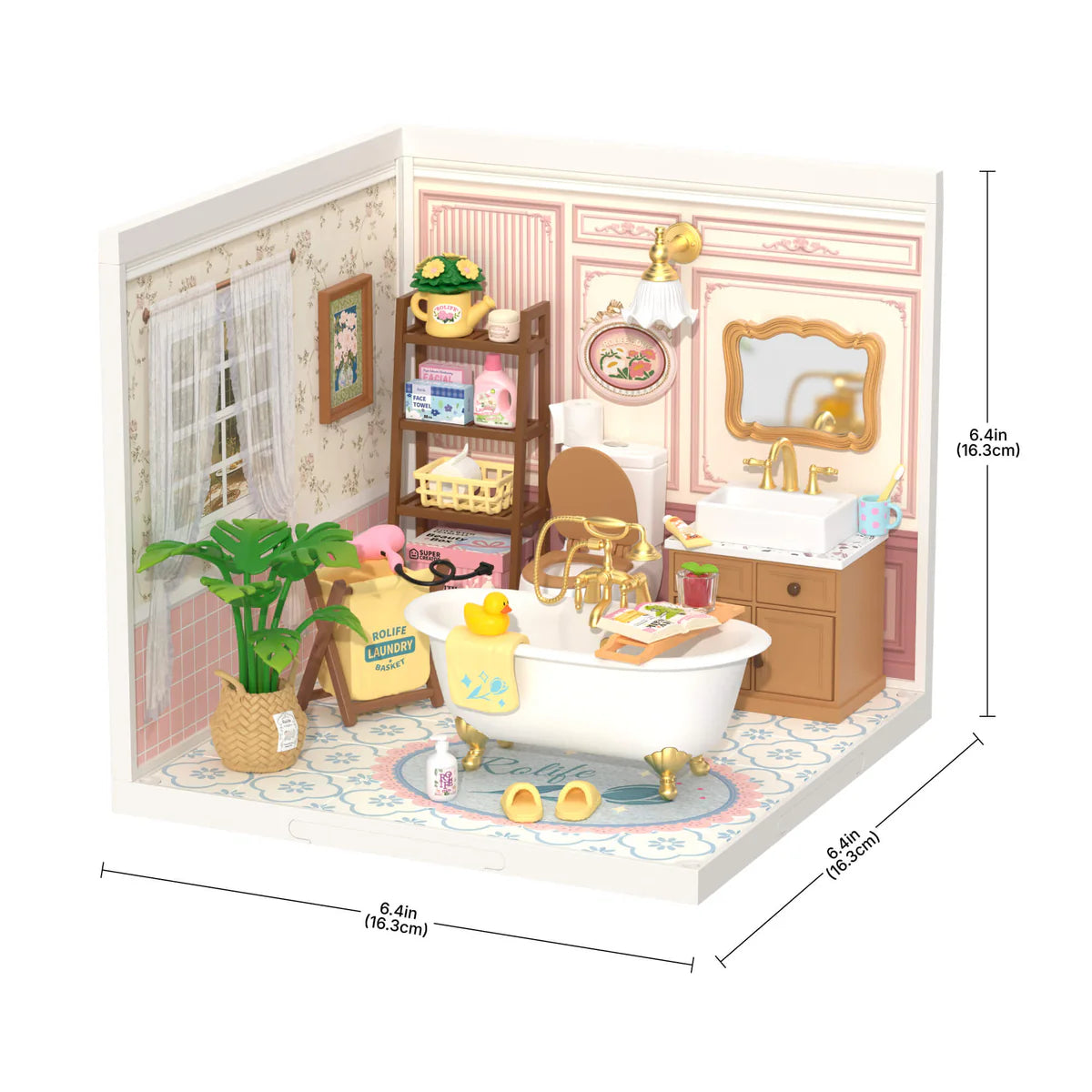 Rolife Pop Bubble Bathroom DIY Miniature House DW014B