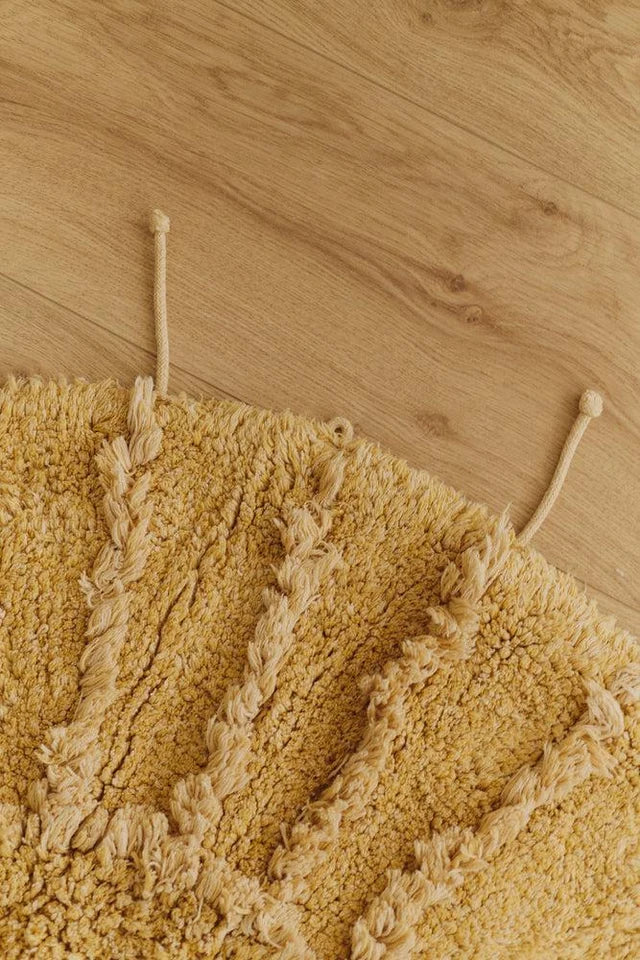 Washable Cotton Rug Solar Multishape by Lorena Canals styled in a kids' room