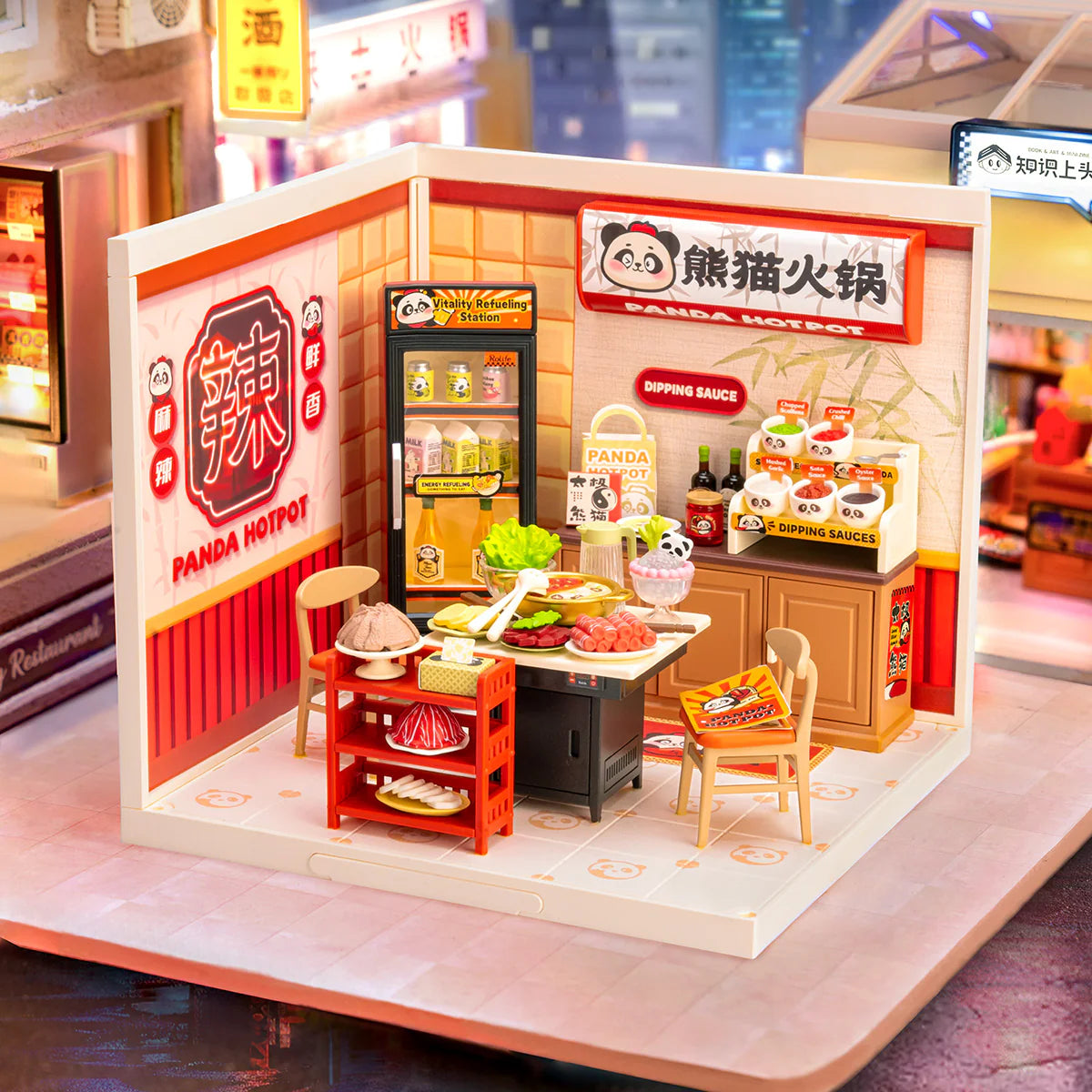 Rolife Panda Hot Pot DIY Miniature House DW020