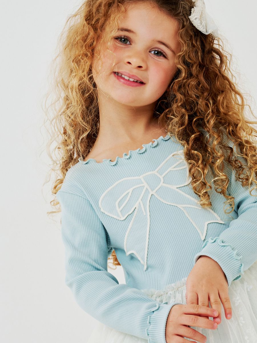 Kara Bow Tutu – Petite Hailey kids tutu dress, skirt detail