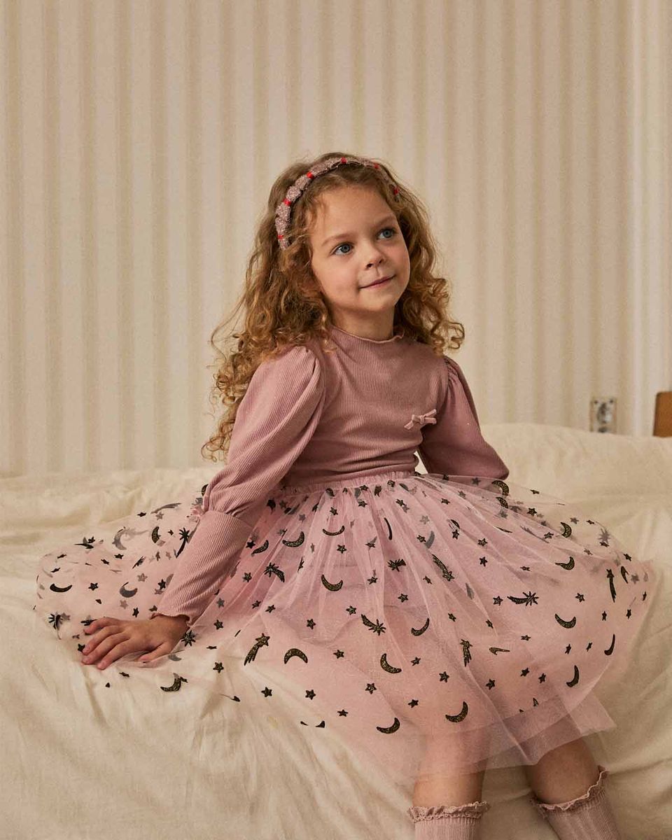 Lisa Balloon Sleeve Tutu – Blush Pink – Petite Hailey
