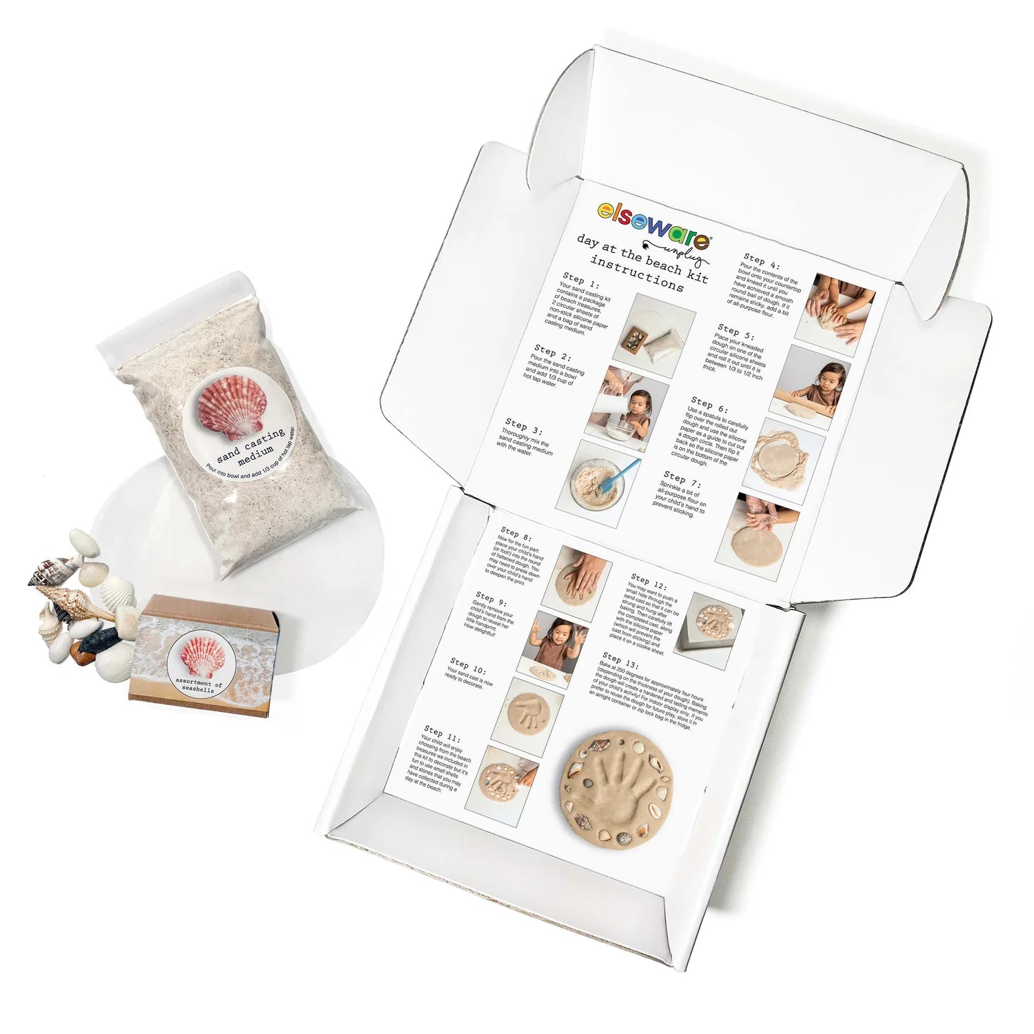 Day at the Beach – Kids Hand & Footprint Keepsake – Elseware (image 4)