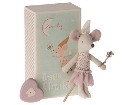 Tooth Fairy Mouse, Little Sister in Match Box