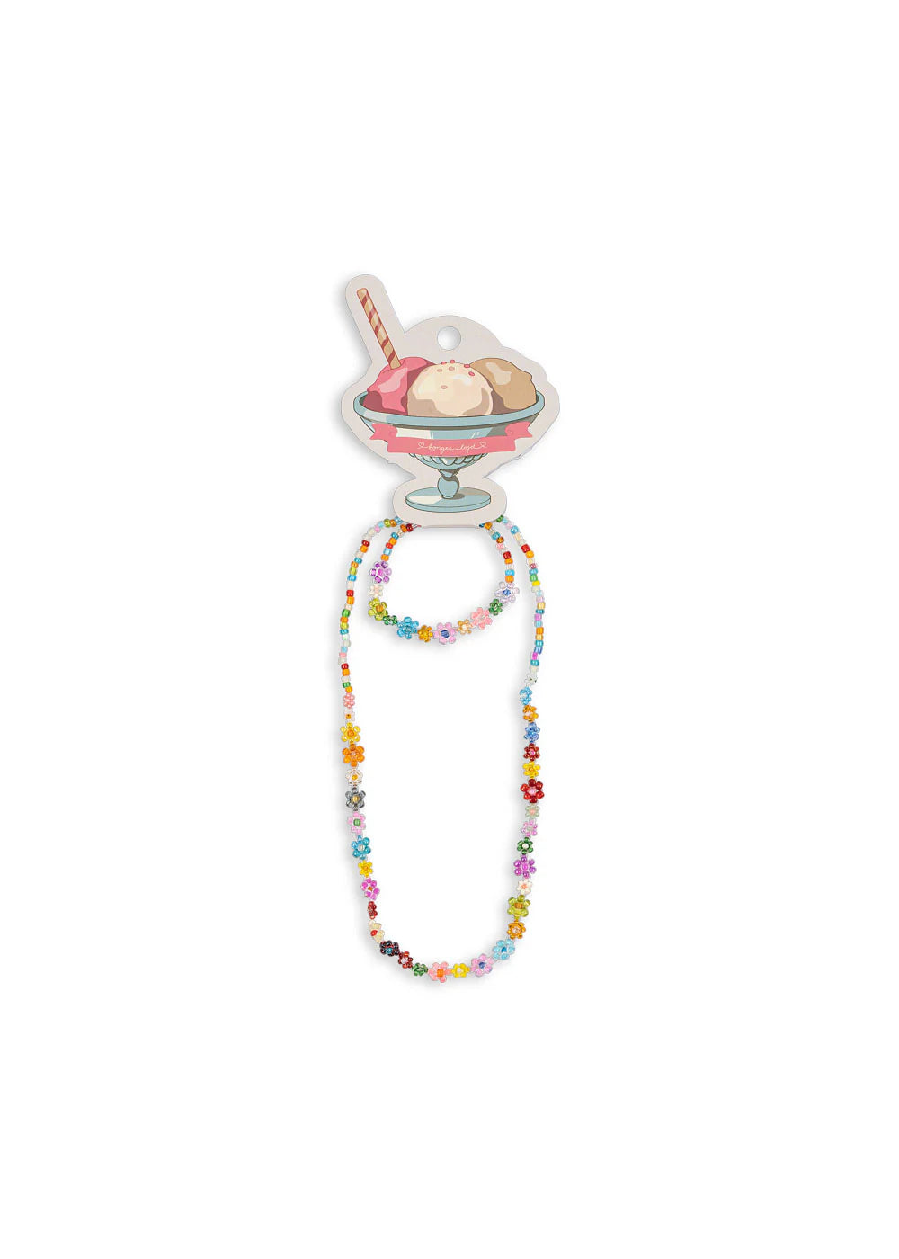 Konges Sløjd Flower Field Necklace & Bracelet Set