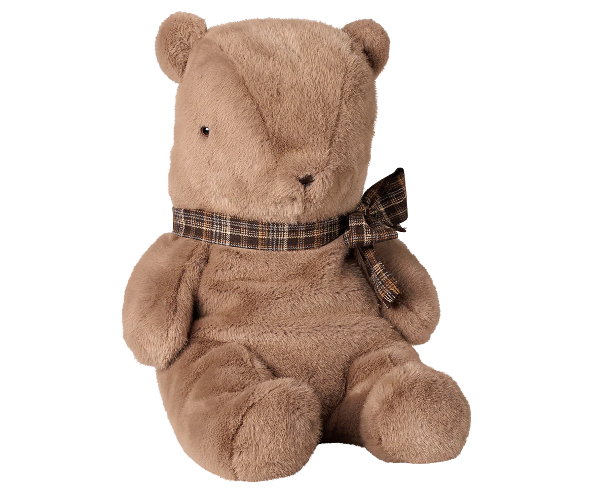 Teddy bear plush, Large - Dark mushroom