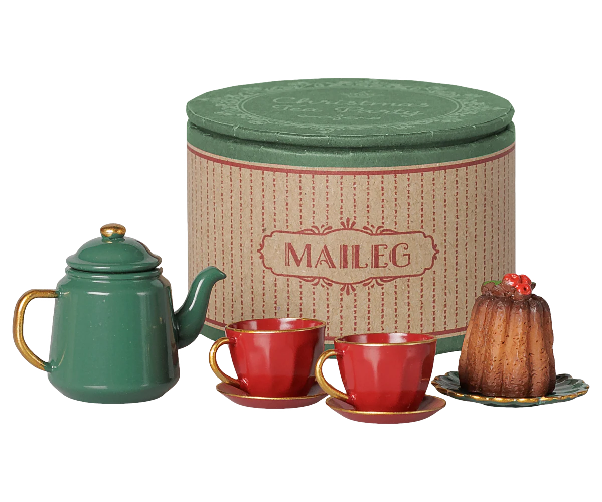 Christmas tea party, Mouse - Red/Green