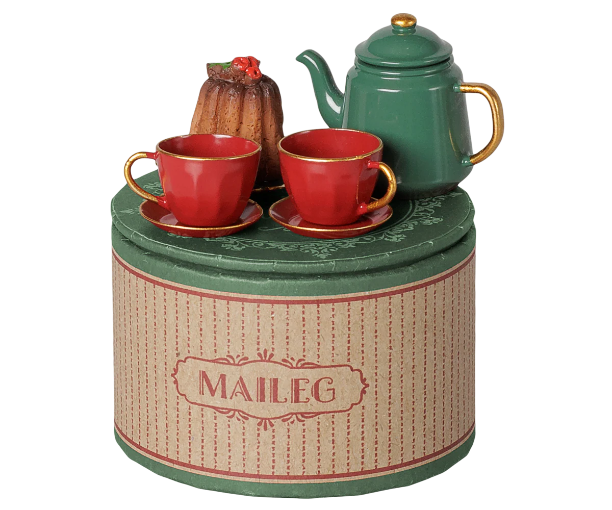 Christmas tea party, Mouse - Red/Green