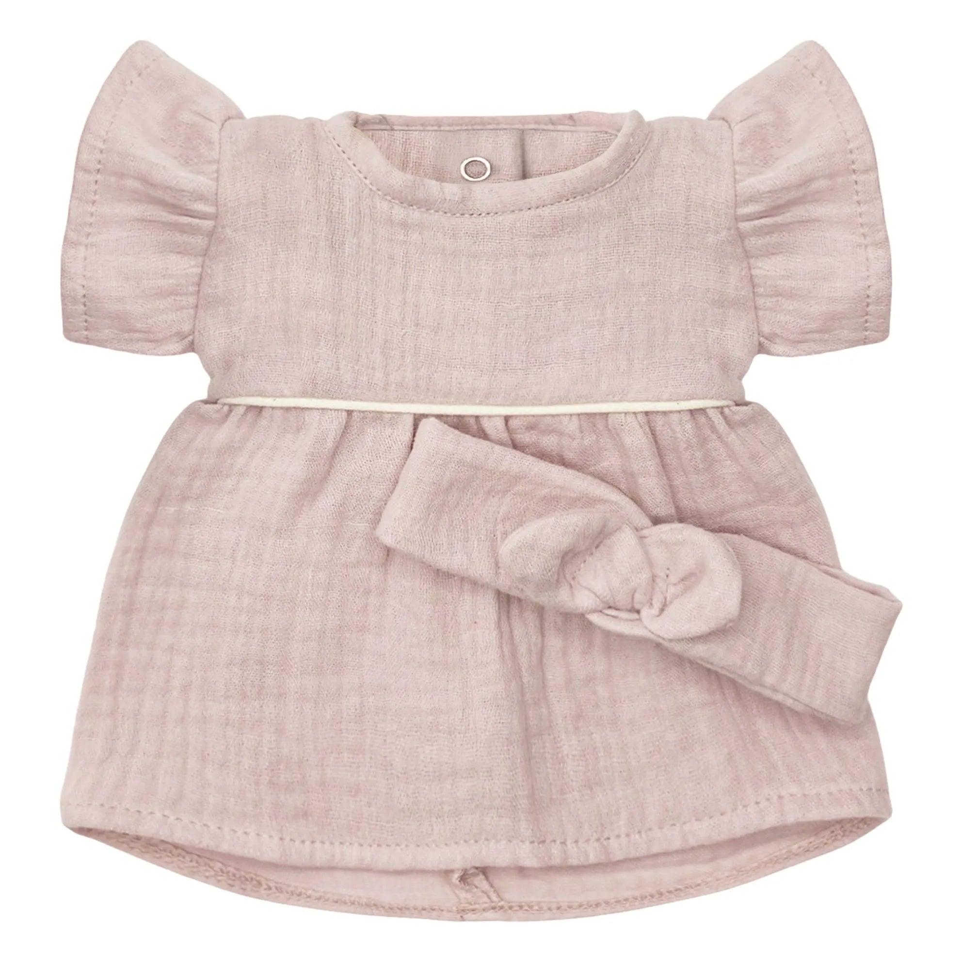 Minikane Doll Clothing | Daisy Dress & Headband in Washed Linen